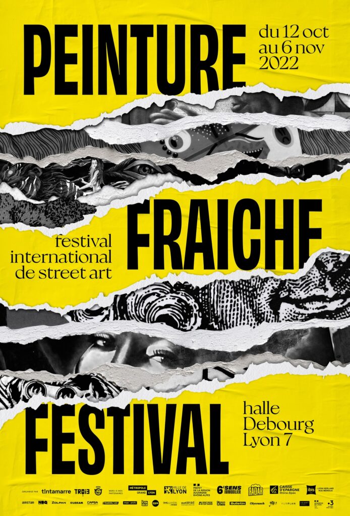 Affiche du festival peinture fraiche à Lyon 