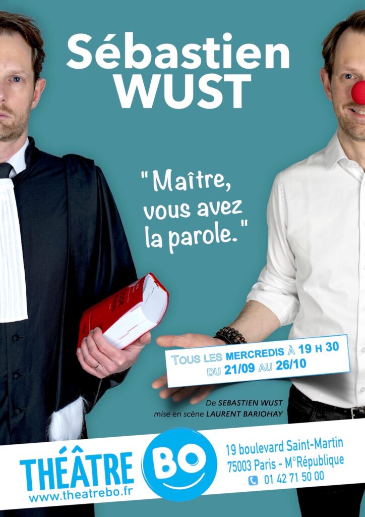 Affiche de  « Maitre vous avez la parole » de Sébastien Wust. 