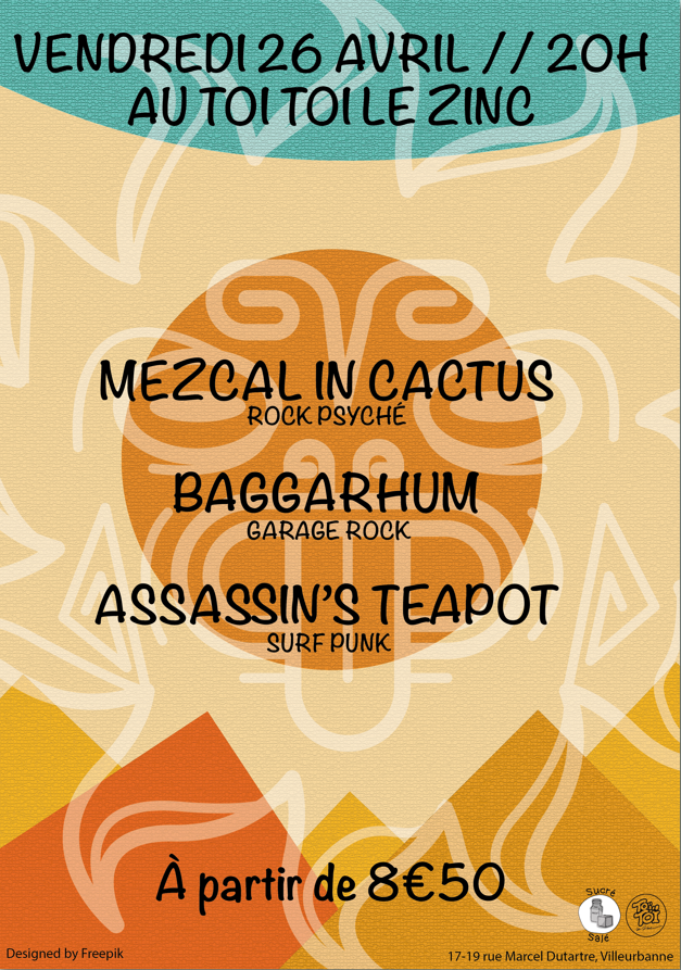 Toï Toï Le Zinc : Mezcal in Cactus + Baggarhüm + Assassins Teapot